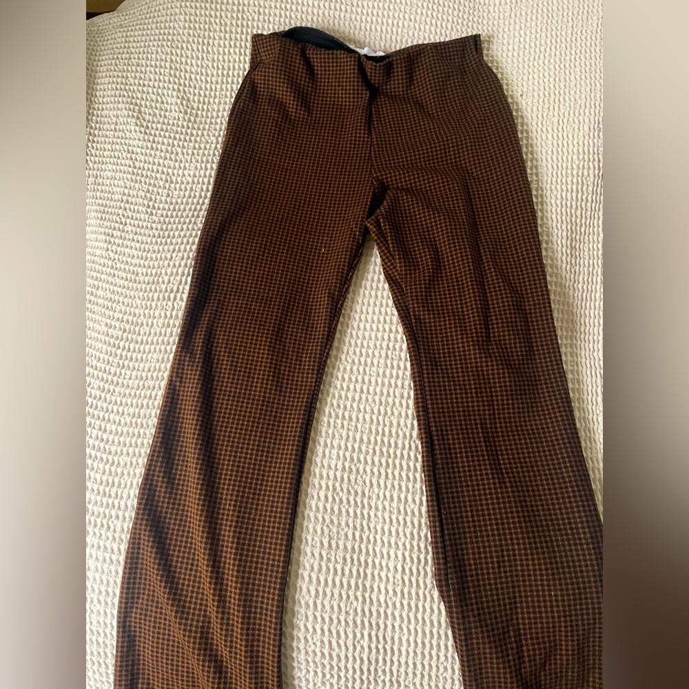 Work pant in checkered print